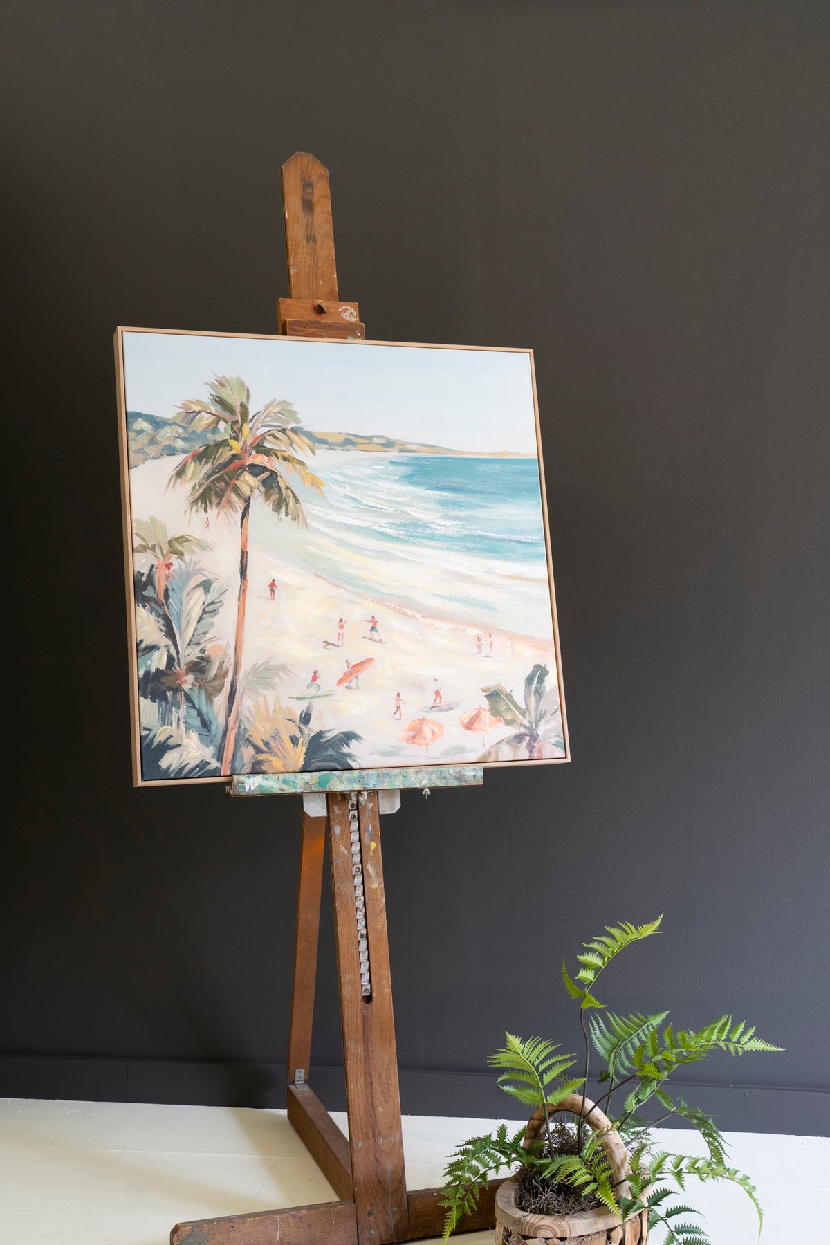 Framed Painting - Beach Scene