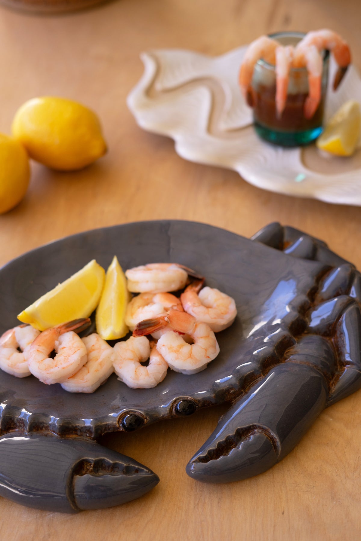 Ceramic Blue Crab Platter