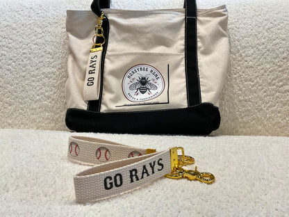 Tampa Bay Rays Baseball Keychain