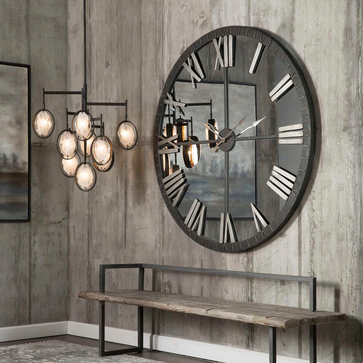 Amelie Large Bronze Wall Clock
