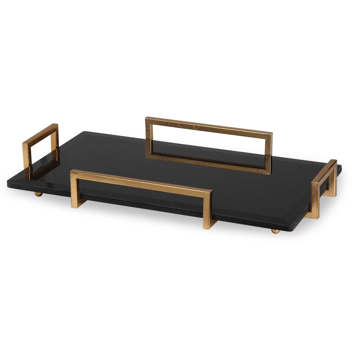 Ettore Black Glass Tray