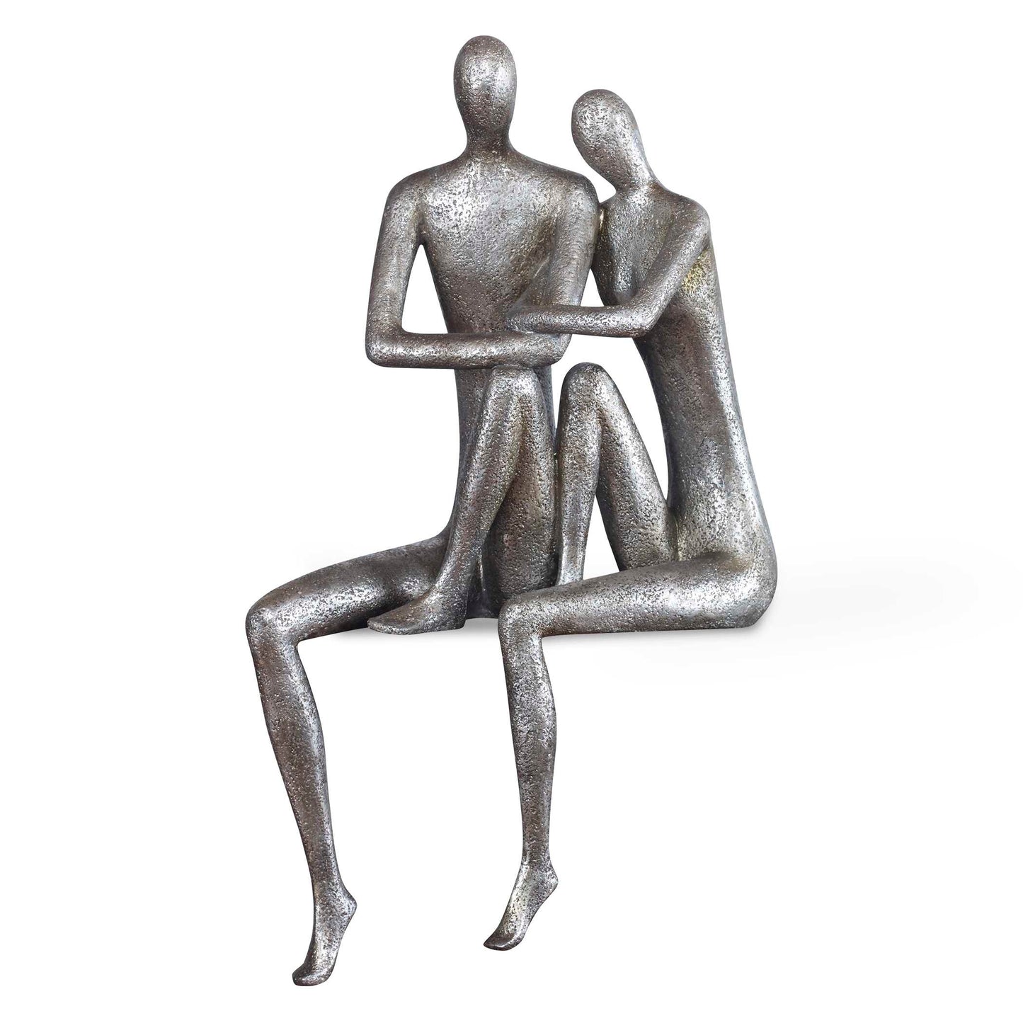 Courtship Antique Nickel Figurine