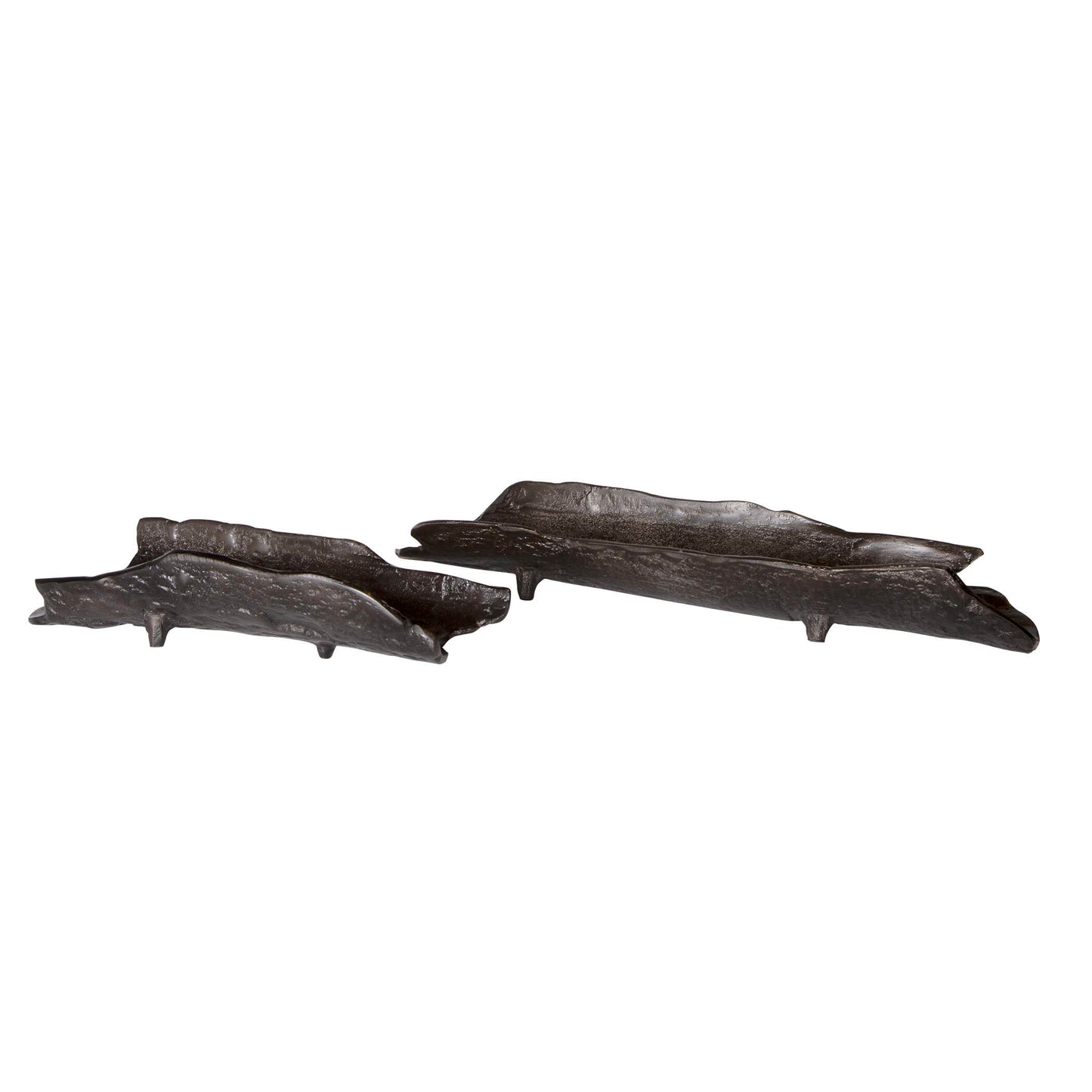 Caryn Nickel Trays Set/2