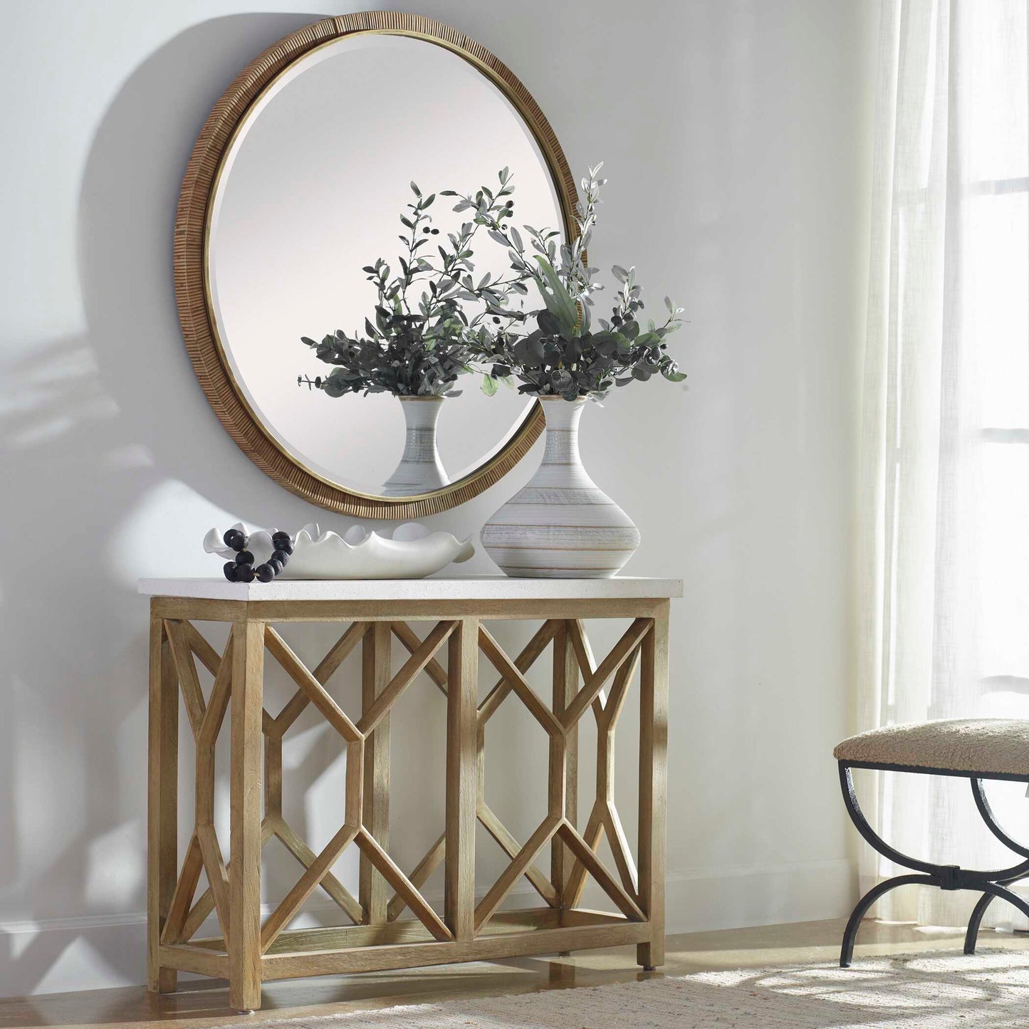Ruffled Feathers Modern White Bowl