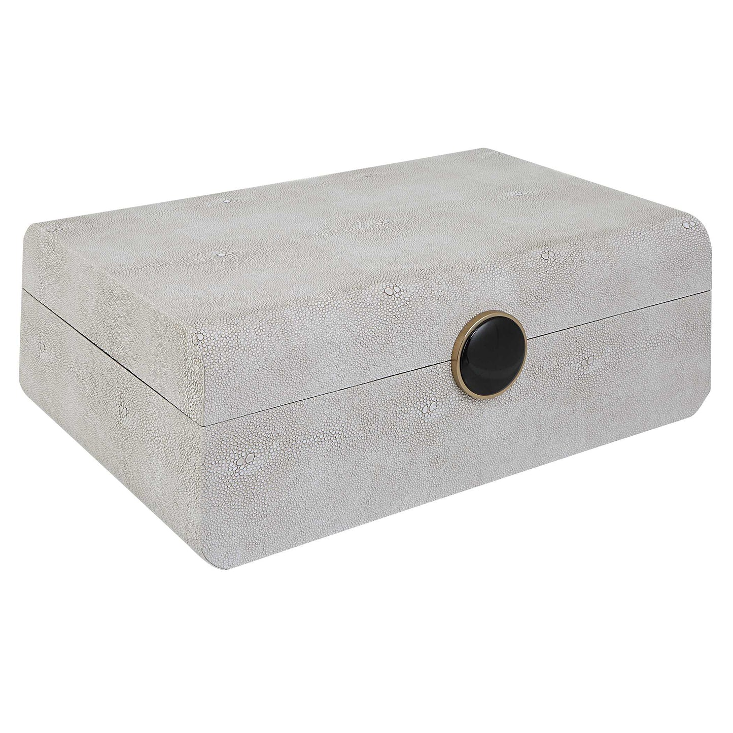 Lalique White Shagreen Box