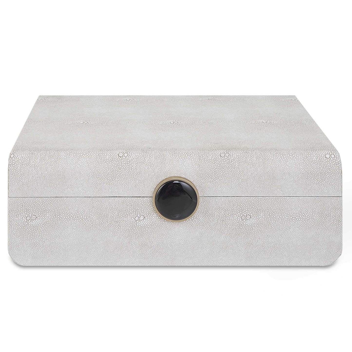 Lalique White Shagreen Box