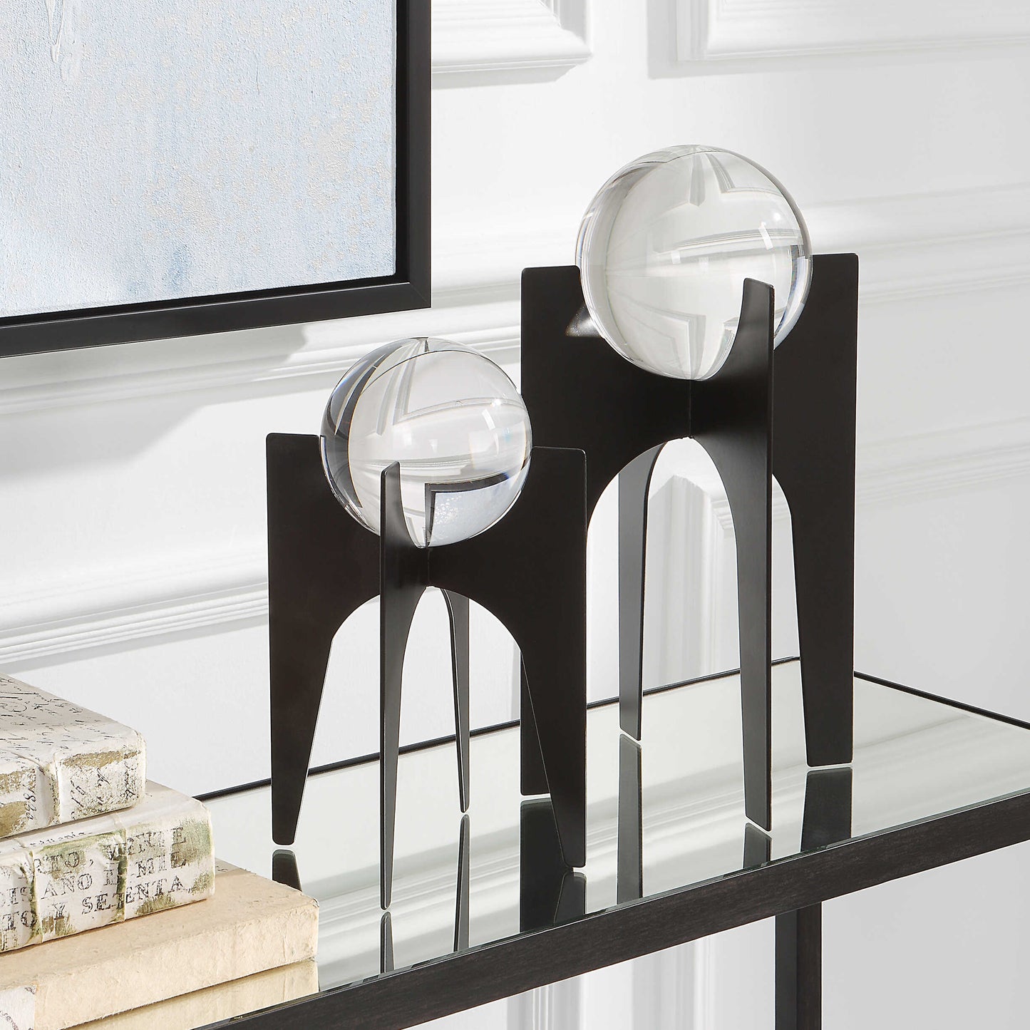 Ellianna Crystal Spheres On Black Base Set/2