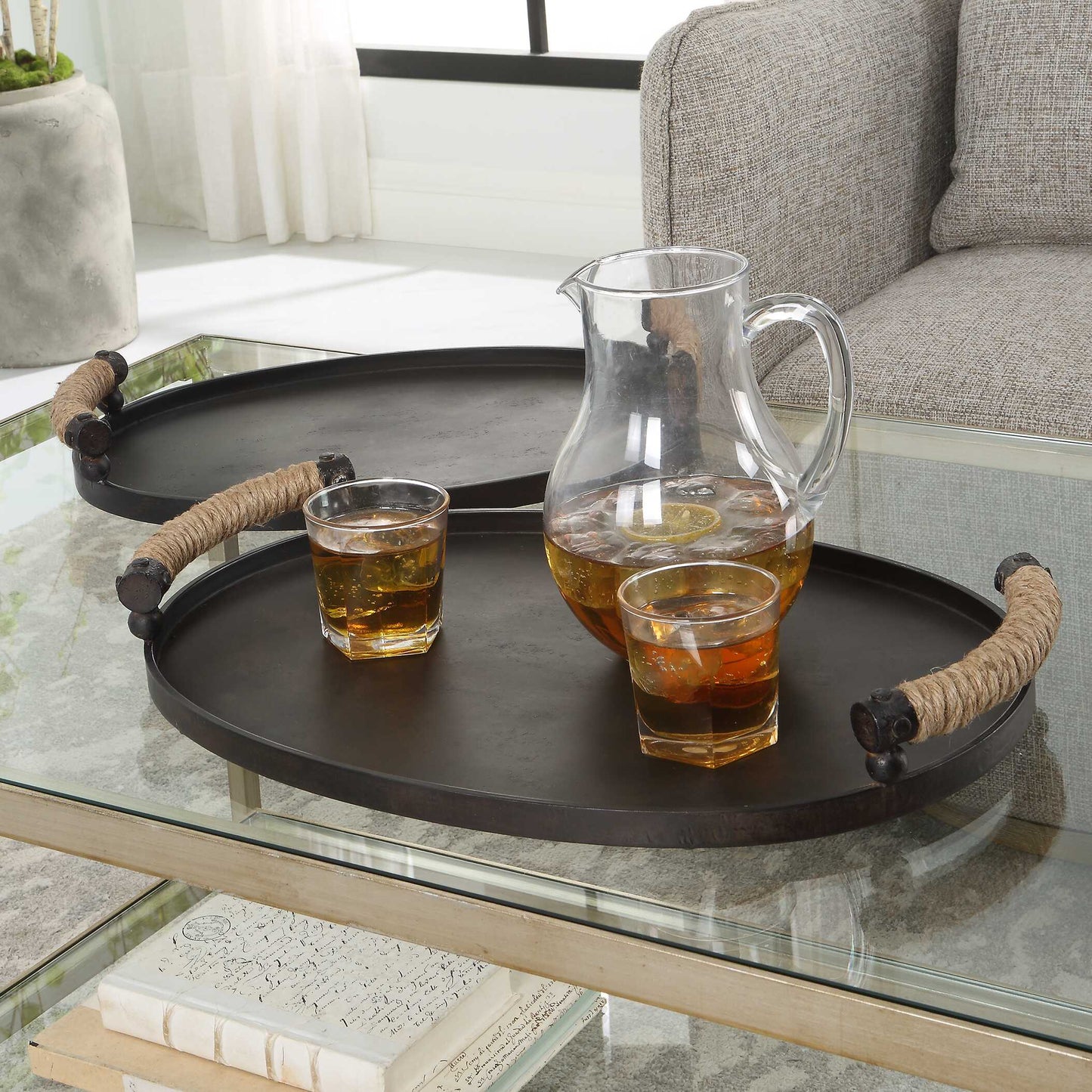 Viggo Bronze Trays Set/2