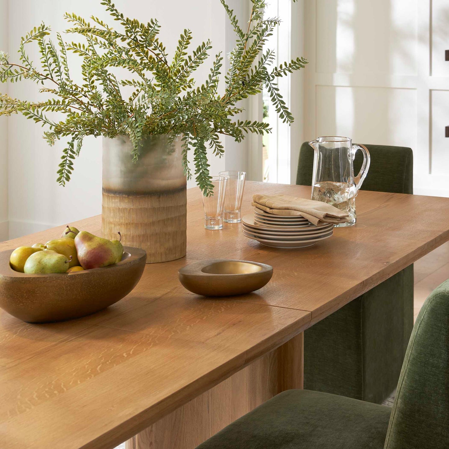 Ovate Brass Bowls Set Of 2