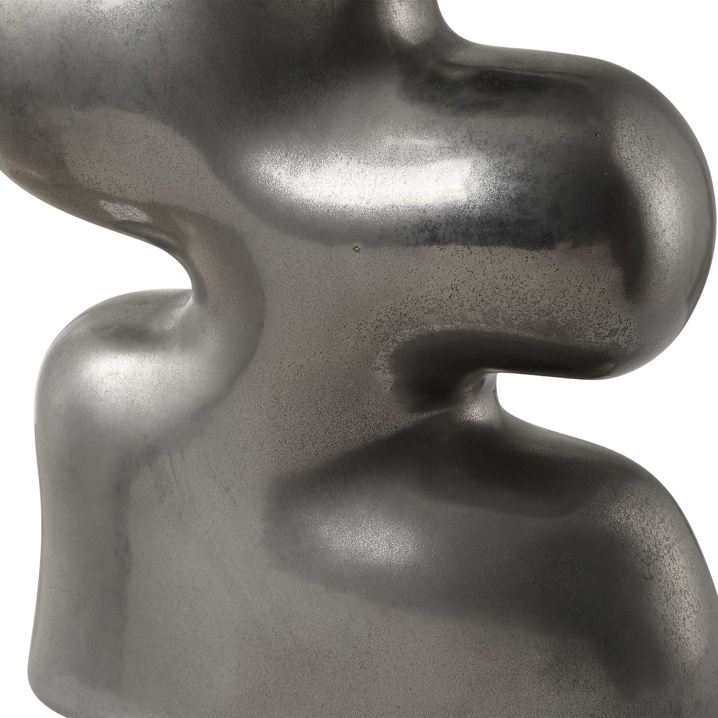 Free Flowing Nickel Vases Set/2