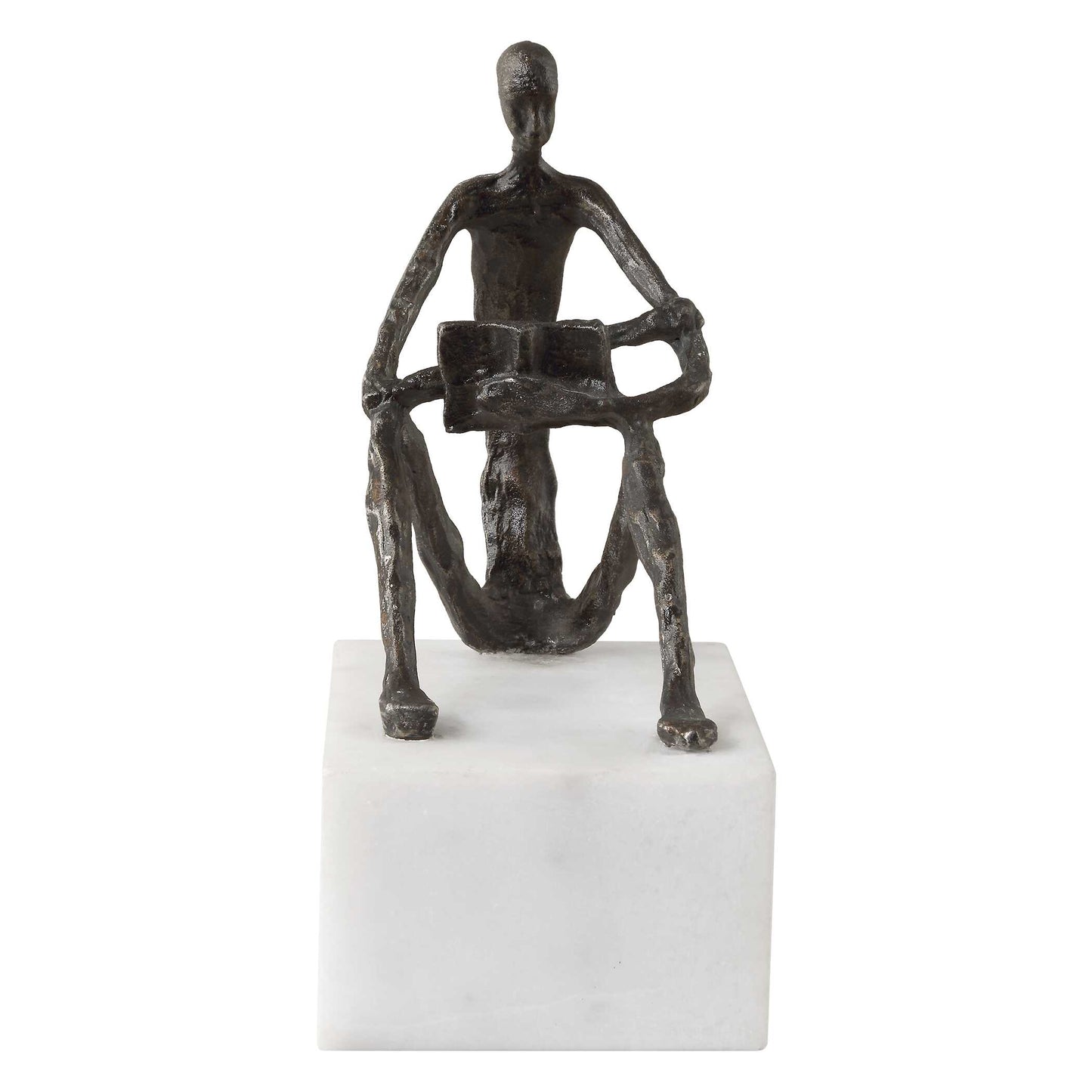 Sit Back Relax And Read Iron Sculpture