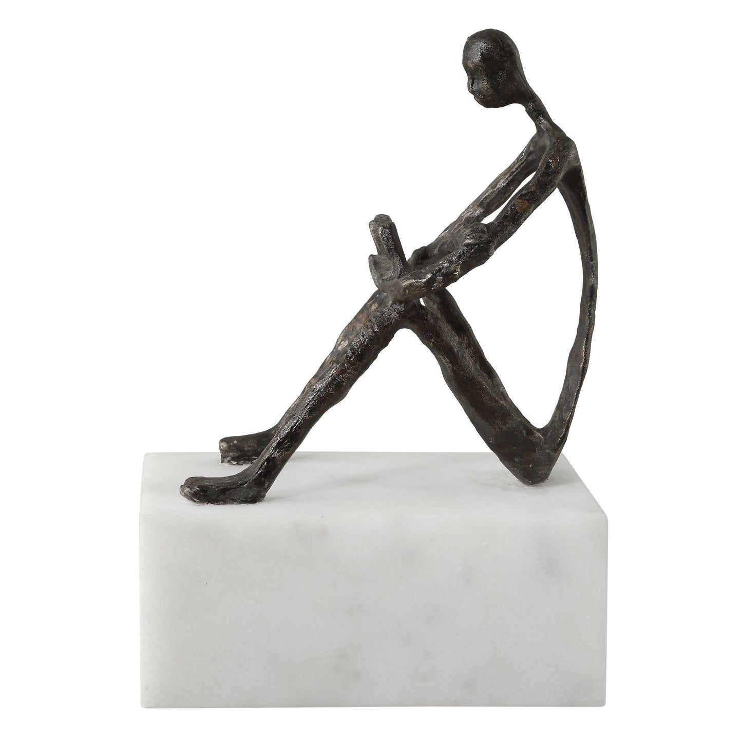 Sit Back Relax And Read Iron Sculpture