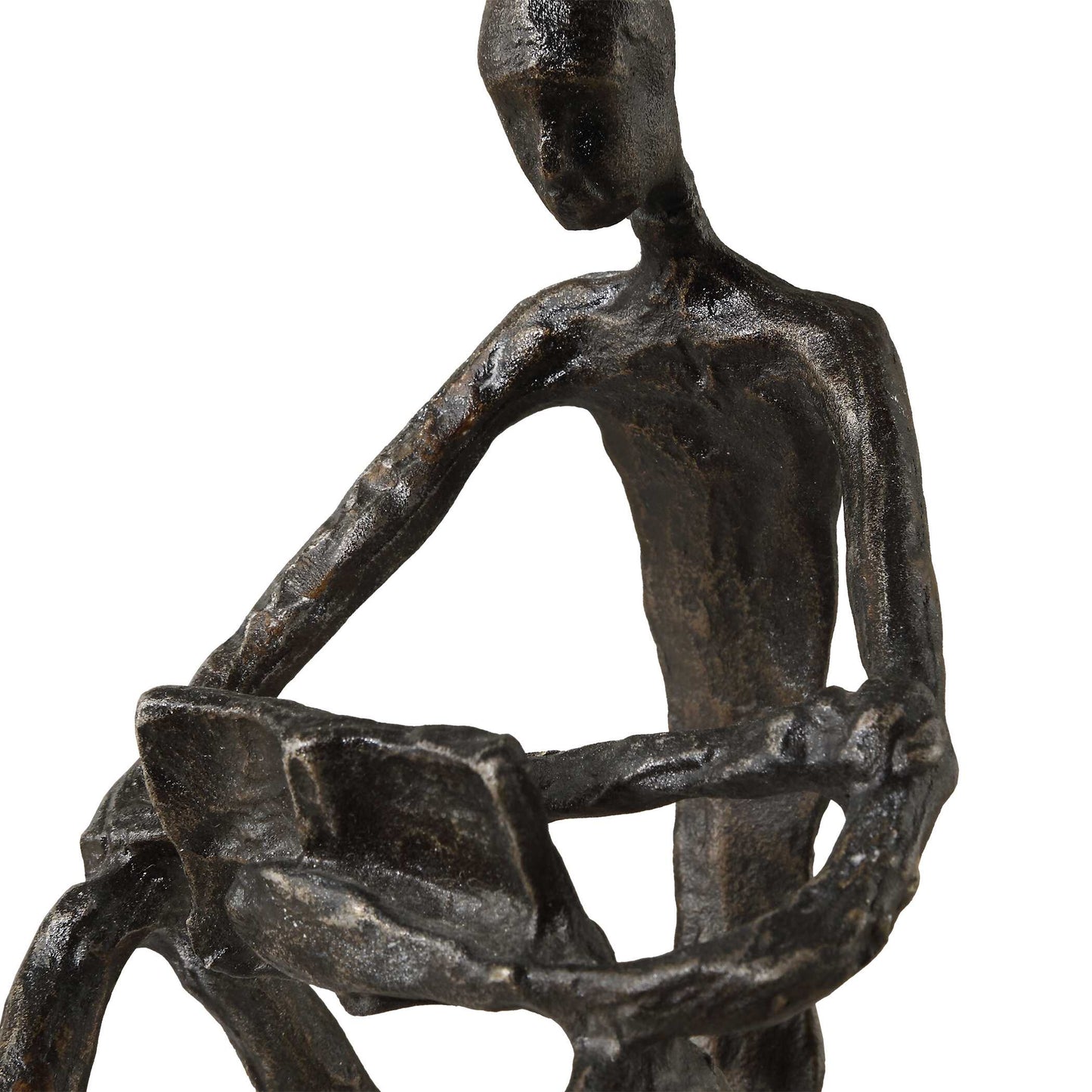 Sit Back Relax And Read Iron Sculpture