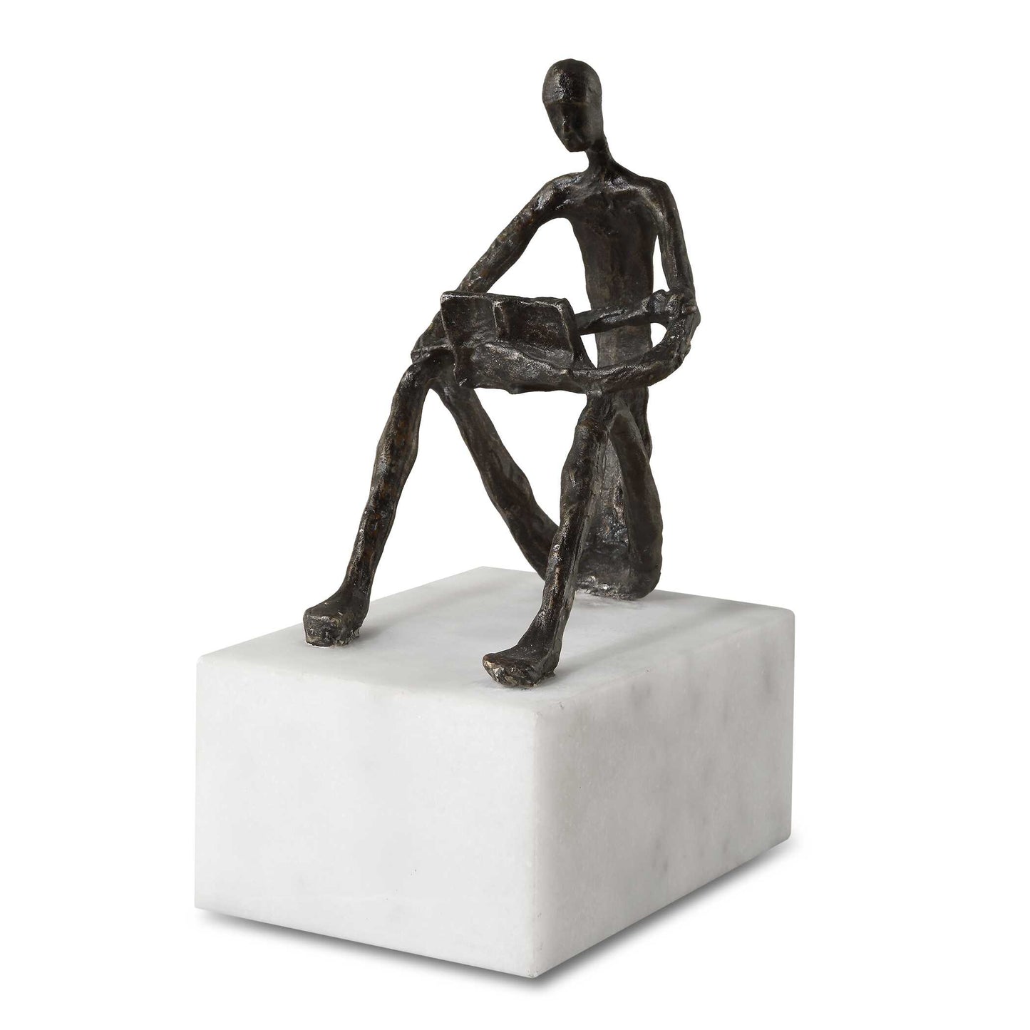 Sit Back Relax And Read Iron Sculpture