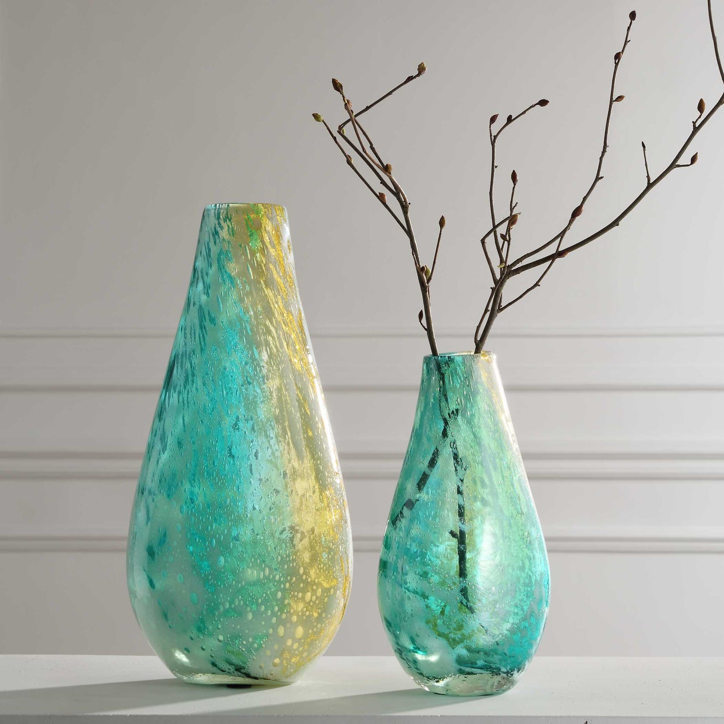 High Tide Glass Vases Set/2