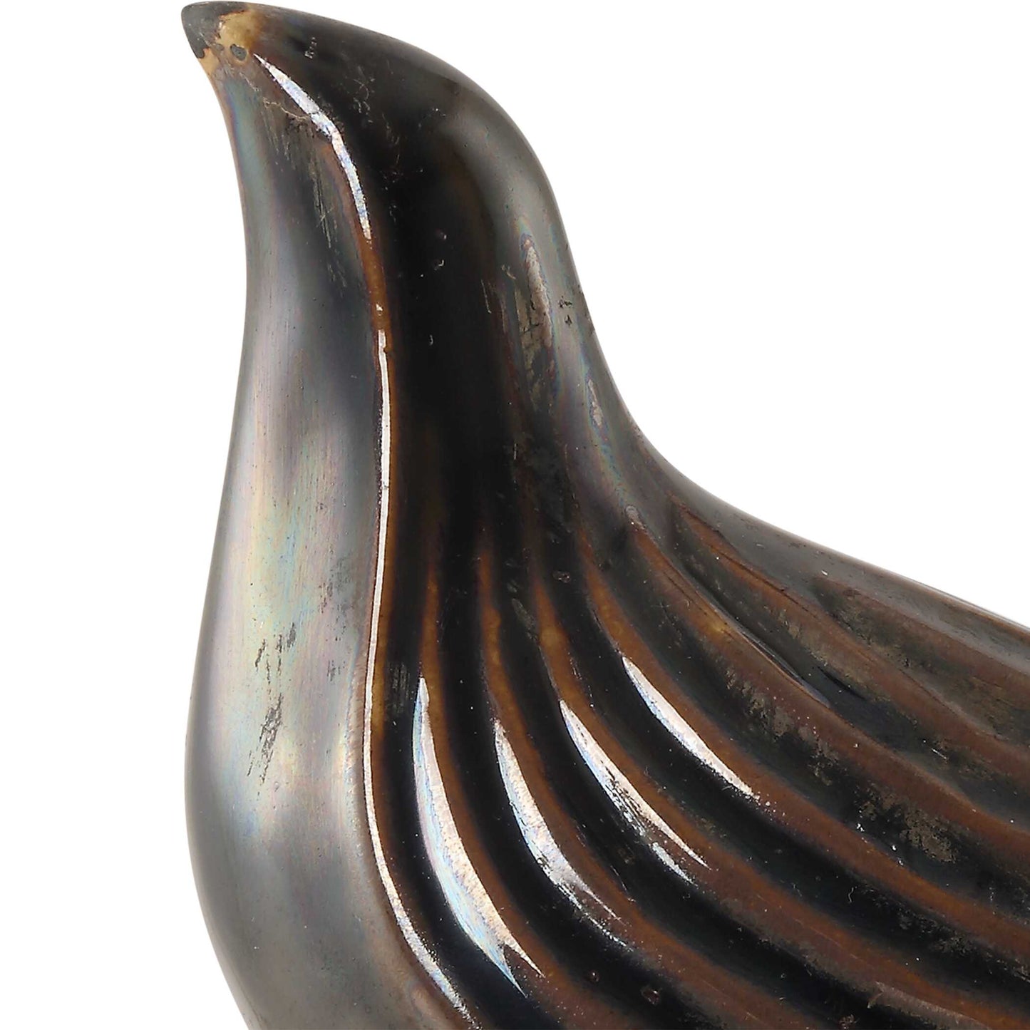 Nesting Bird Gray Sculptures Set/2