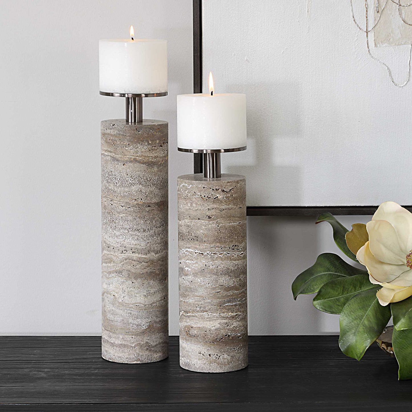 Shadowstone Candleholders Set/2