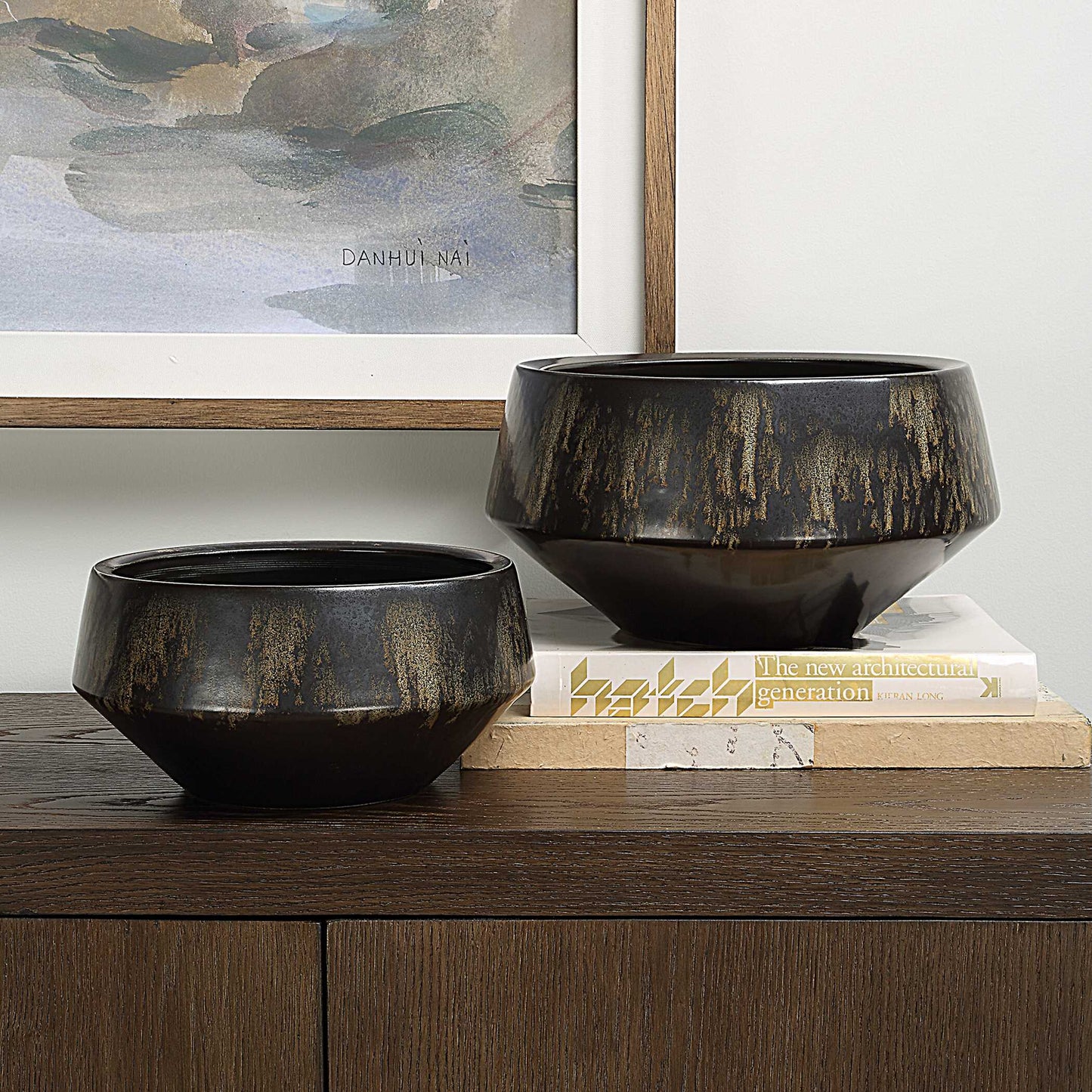 Bronze Duo Vases Set/2