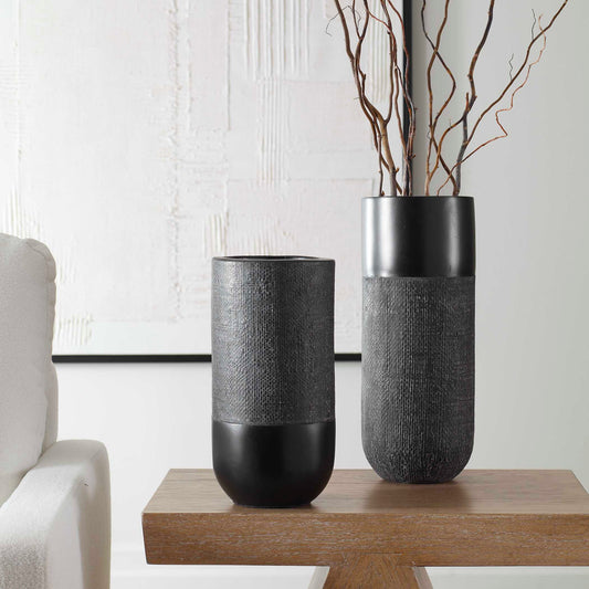 Woven Shadow Vases Set/2