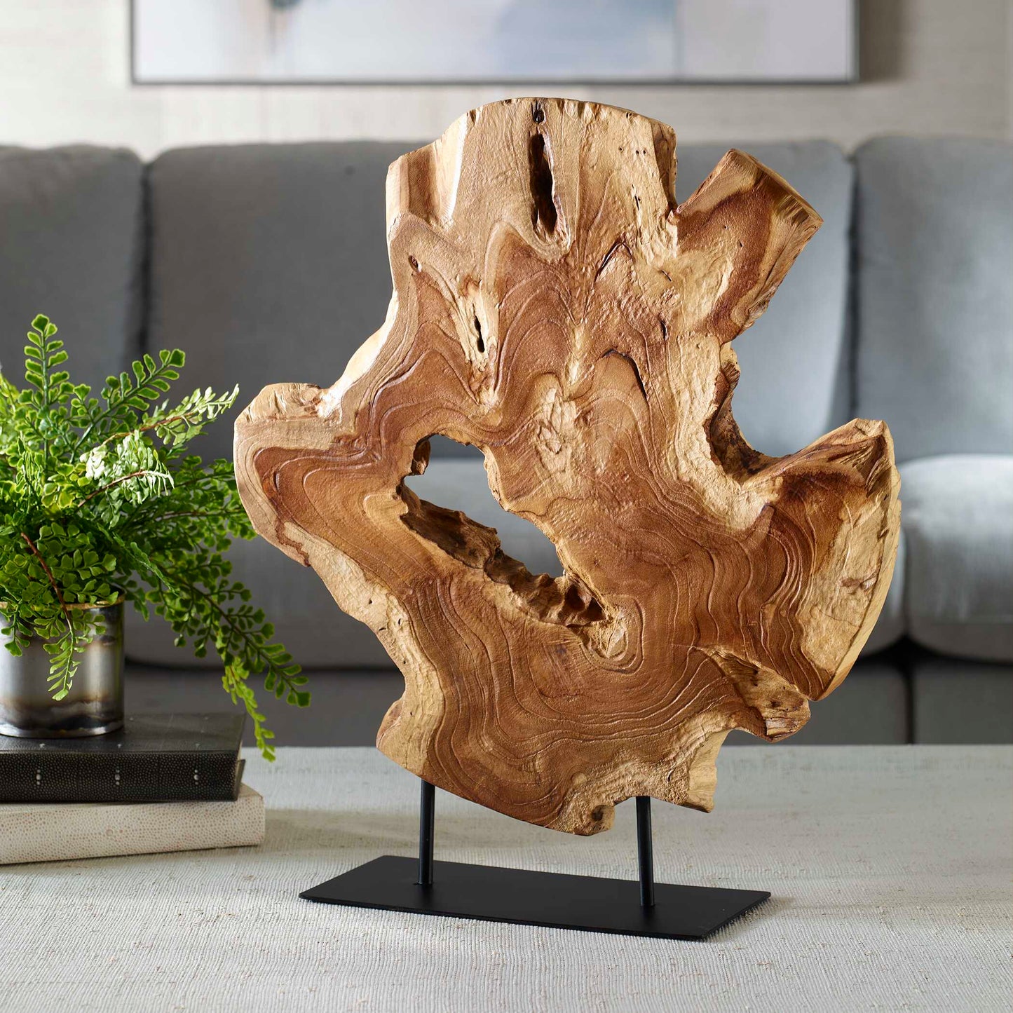 Bahati Wood Natural Sculpture