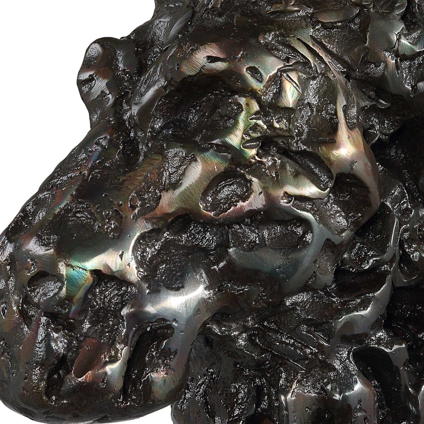 Moose Bust Bronze Sculpture