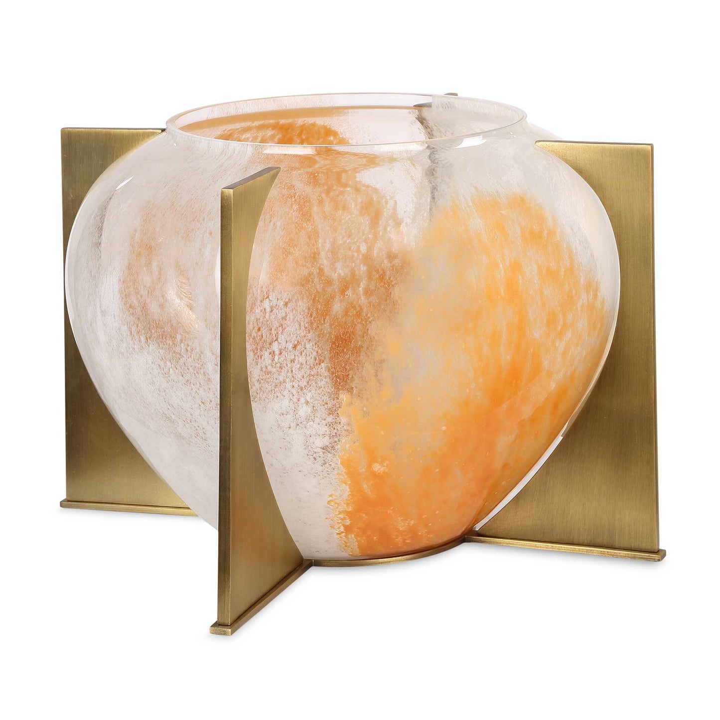 Amber Swirl Vase