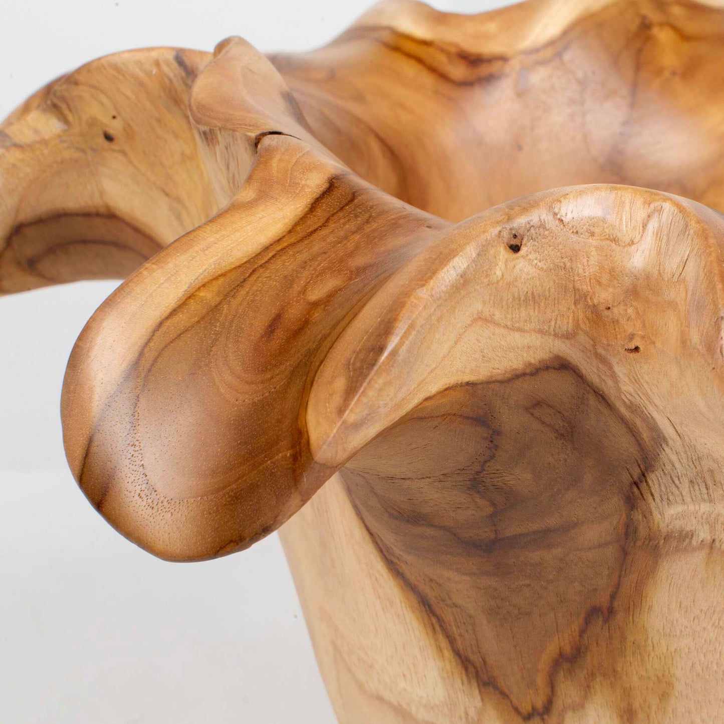 Teak Flow Natural Outdoor Bowl