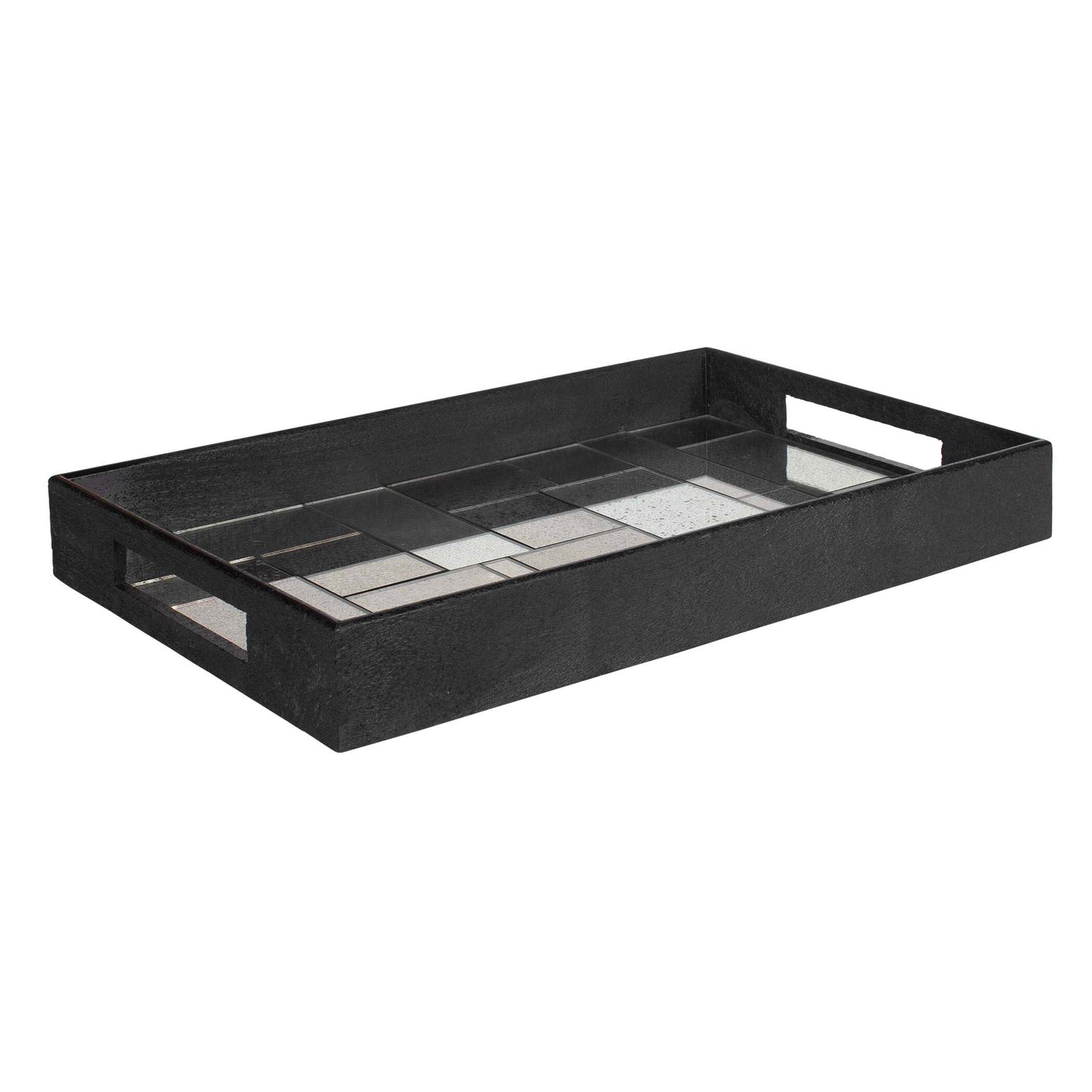 Modern Mosaic Antique Mirrored Tray