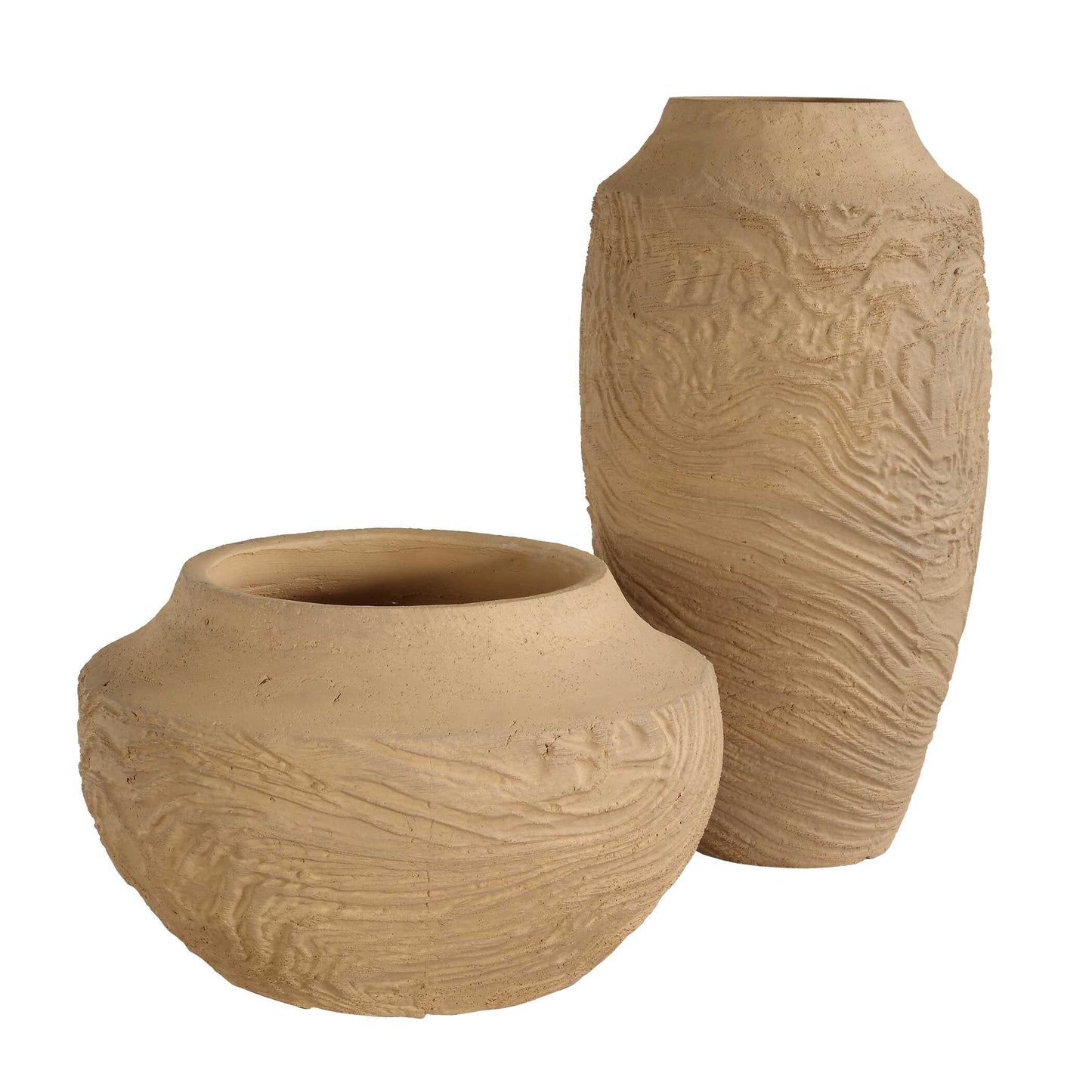 Sandstone Flow Large Terracotta Vase