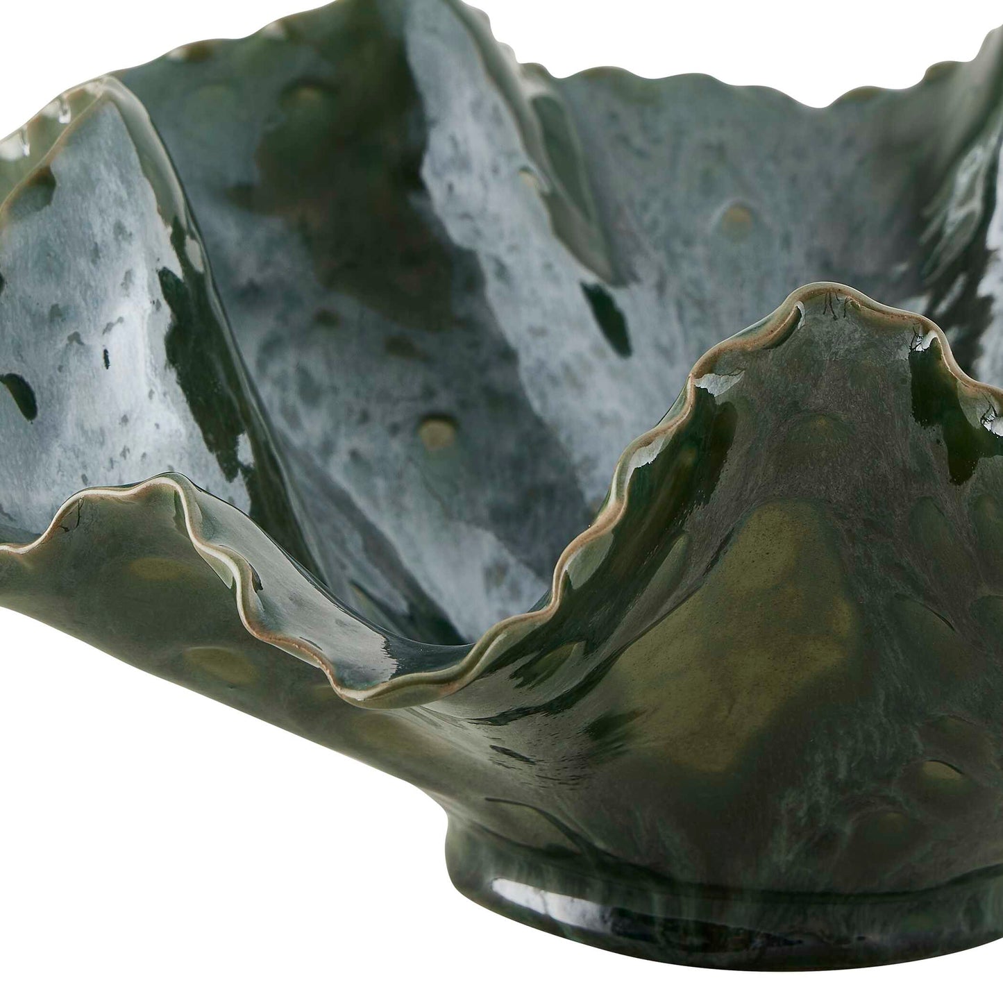 Verdant Bloom Emerald Outdoor Bowl