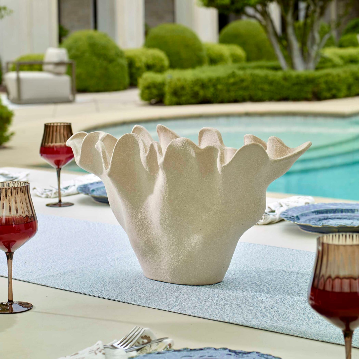 Sand Dune Outdoor Ceramic Bowl