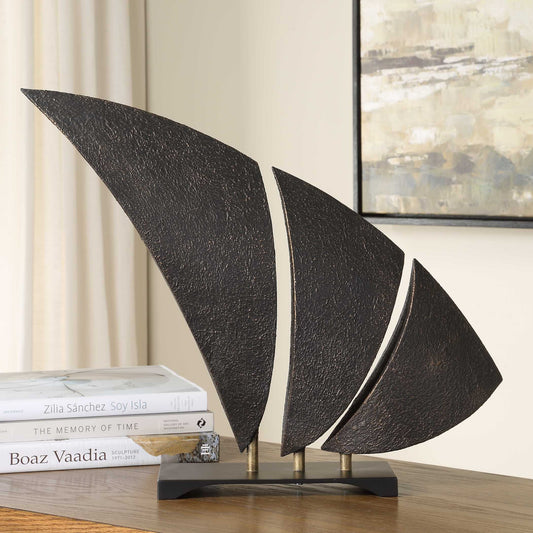 Wind Crest Dark Bronze Sculpture