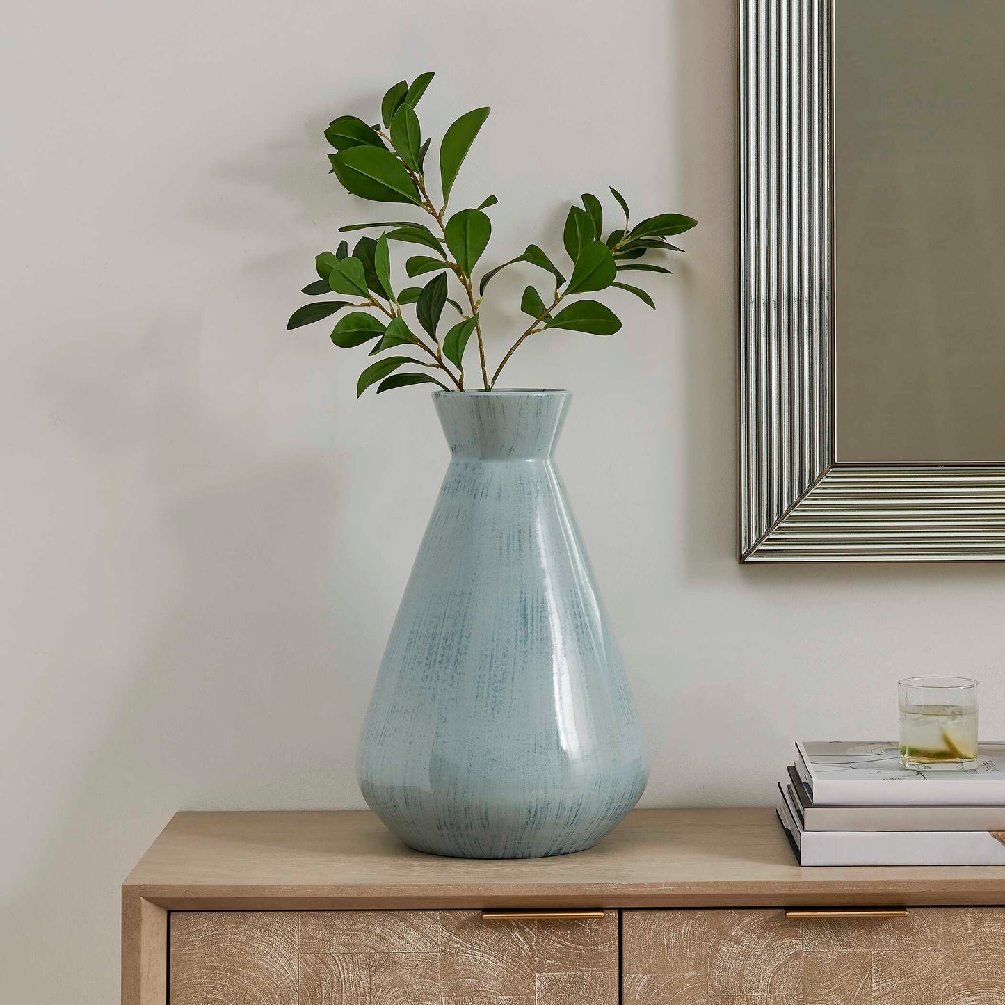 Flare Spire Indoor-Outdoor Ceramic Vase