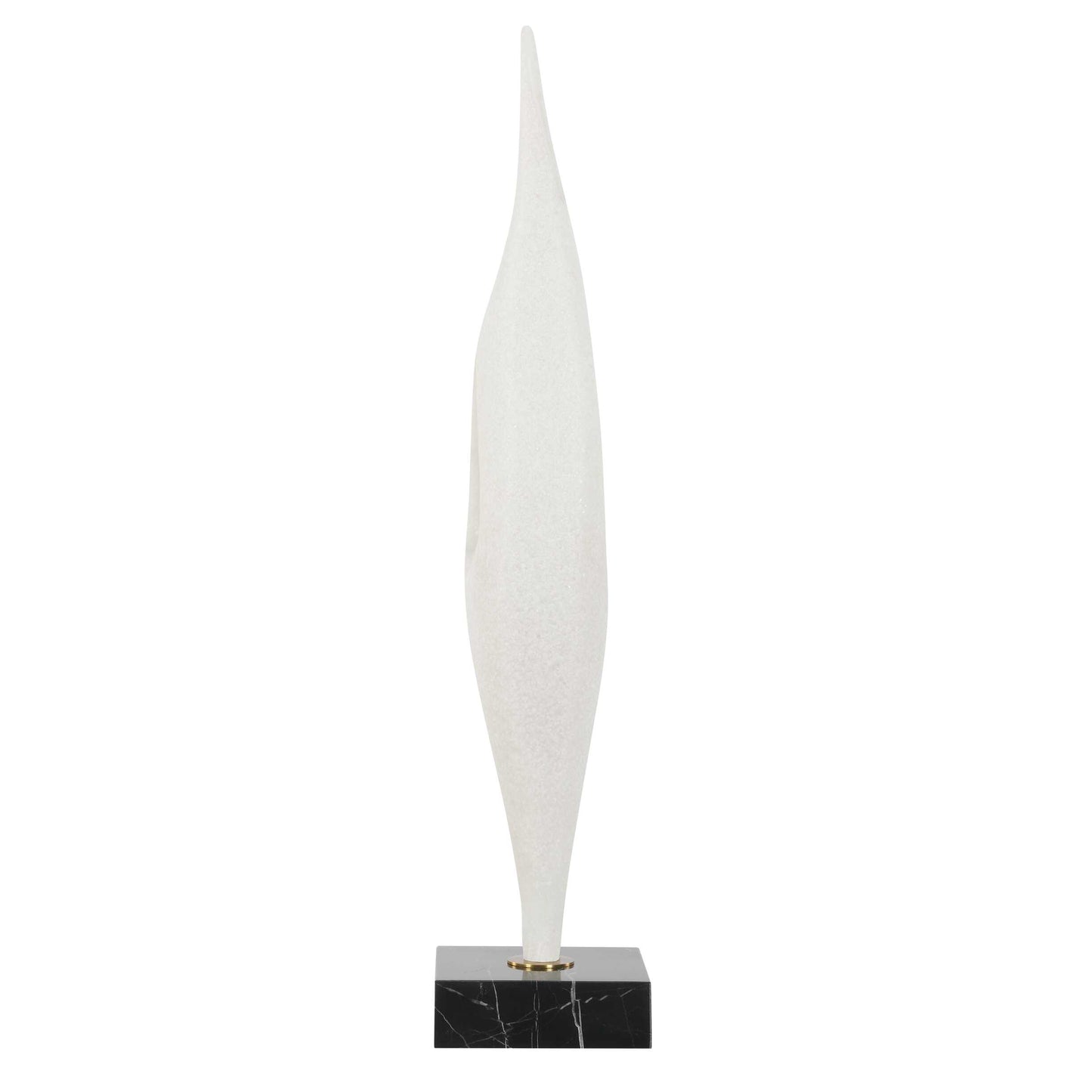 Fluid Drop White Stone Sculpture