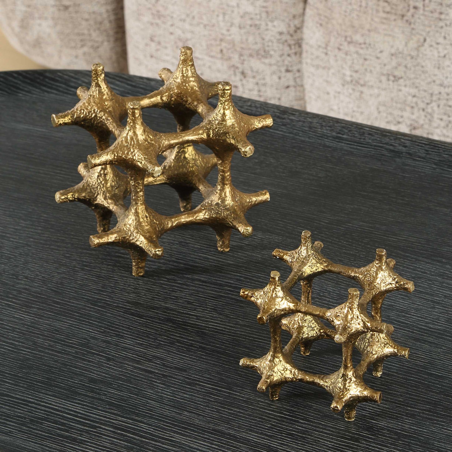 Gilded Connection Modern Sculptures Set/2