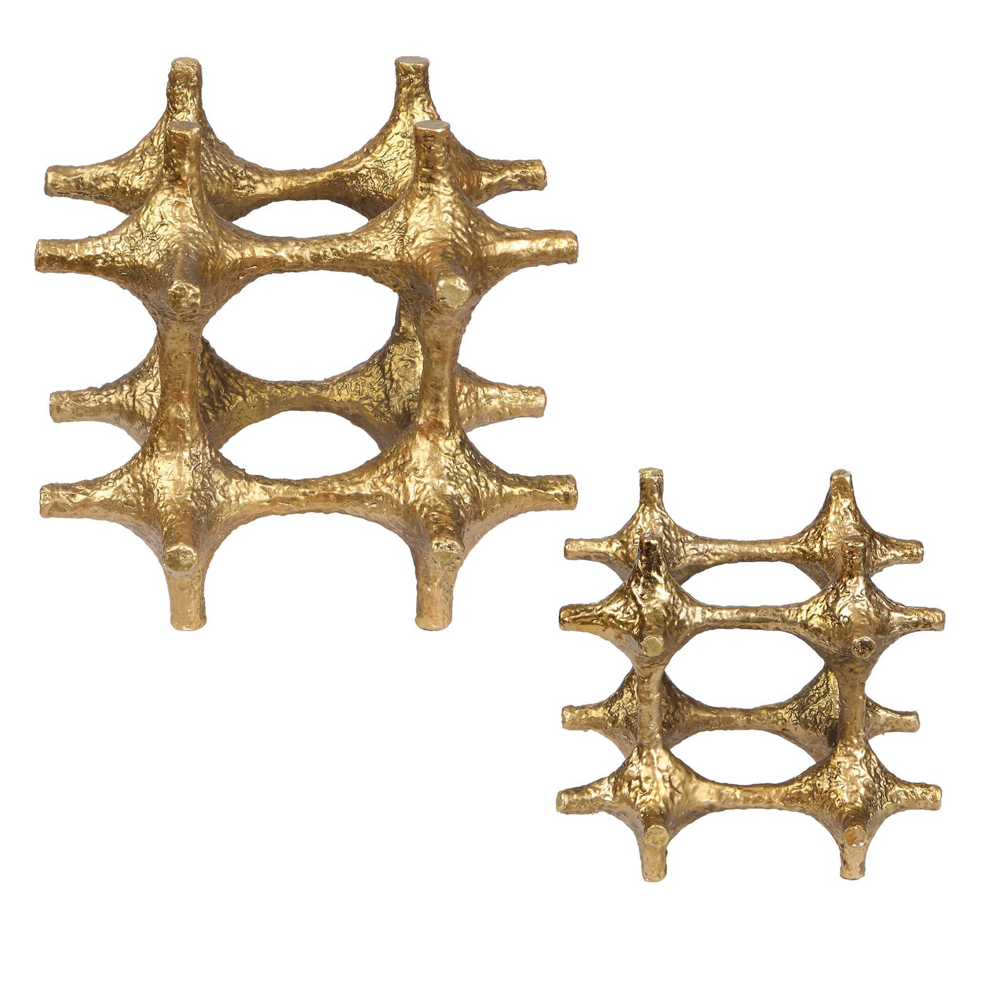 Gilded Connection Modern Sculptures Set/2