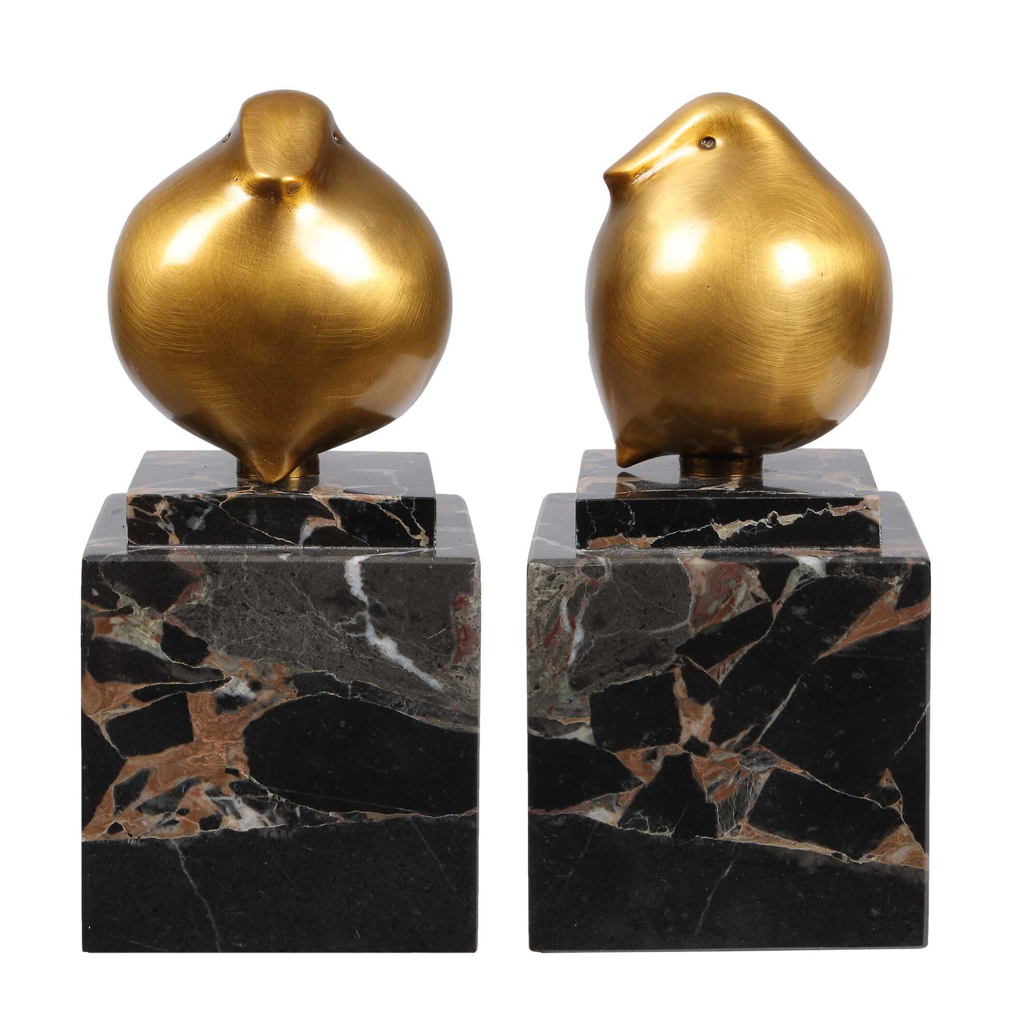 Golden Finch Bird Figurines Set/2