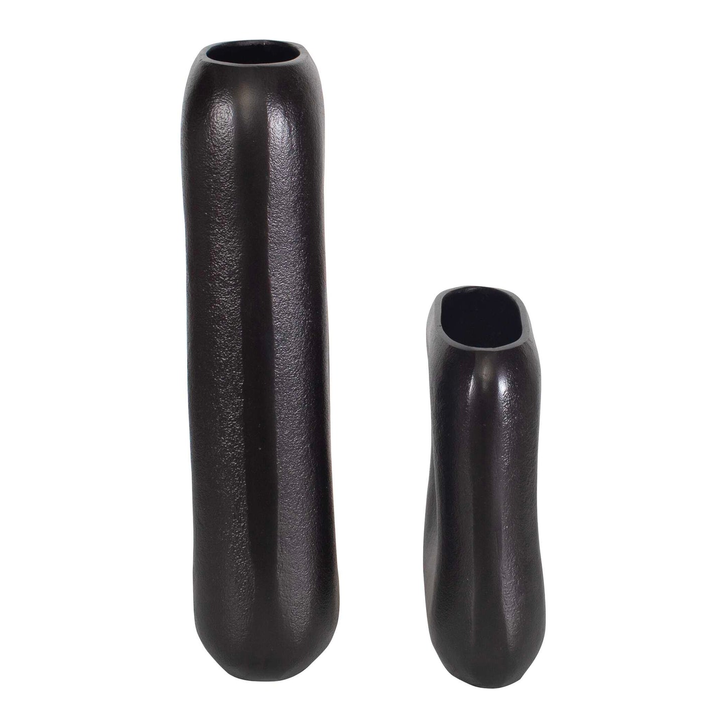 Anodic Dark Brown Vases Set/2