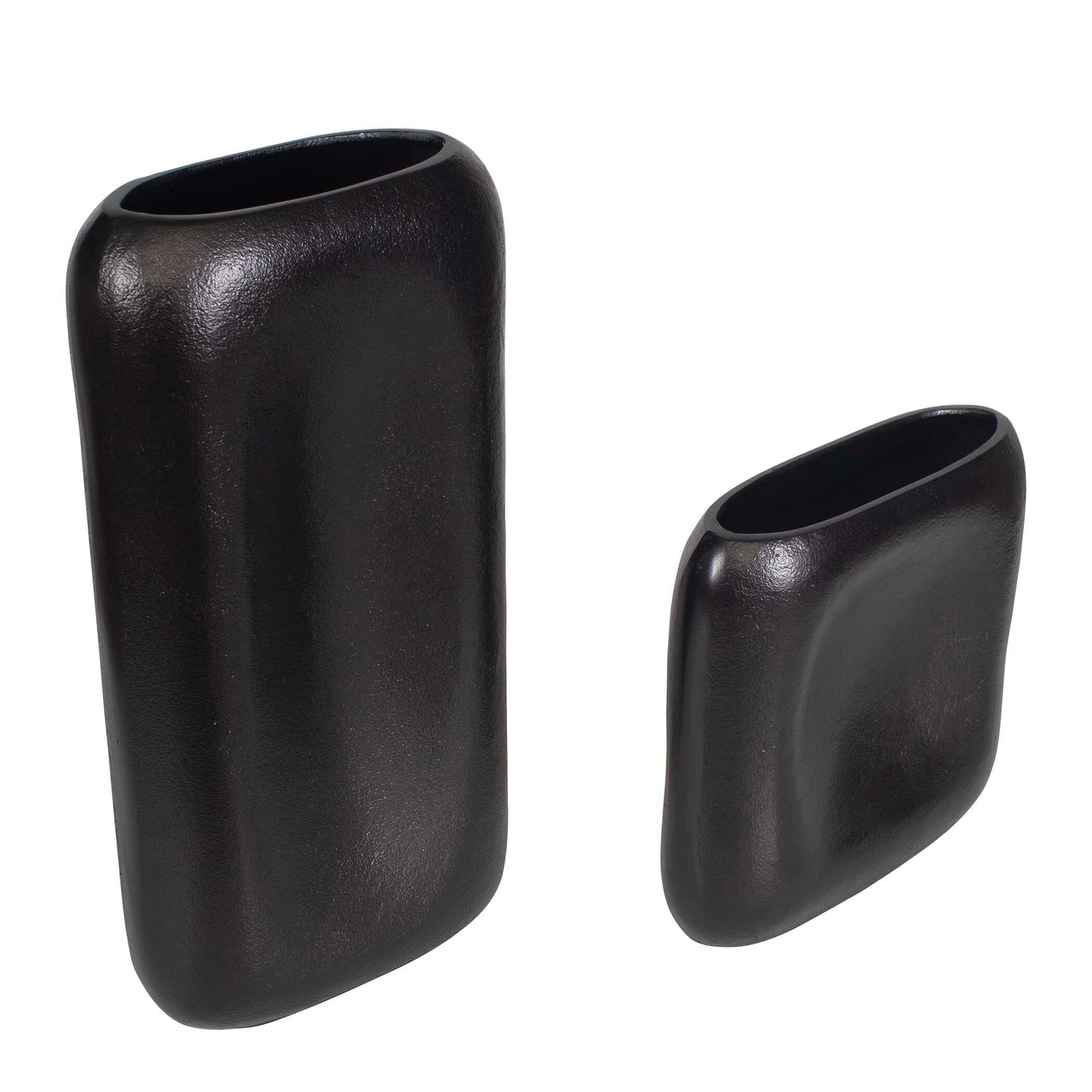 Anodic Dark Brown Vases Set/2