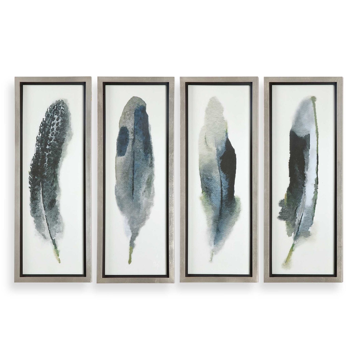 Feathered Beauty Prints Set/4