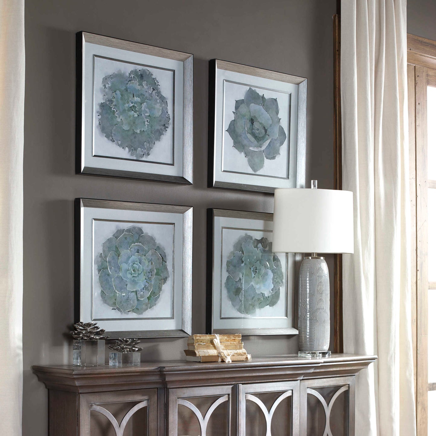Natural Beauties Botanical Prints Set/4