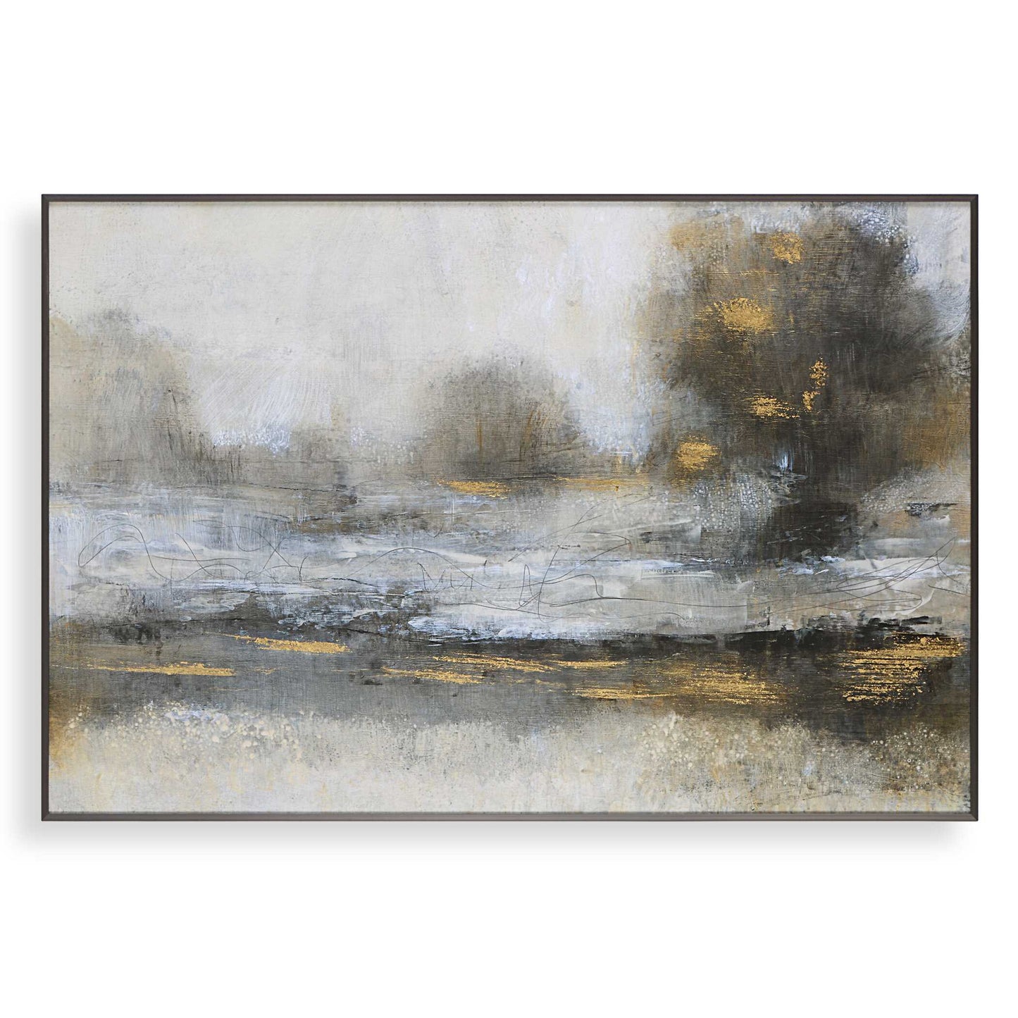 Gilt Misty Landscape Framed Print