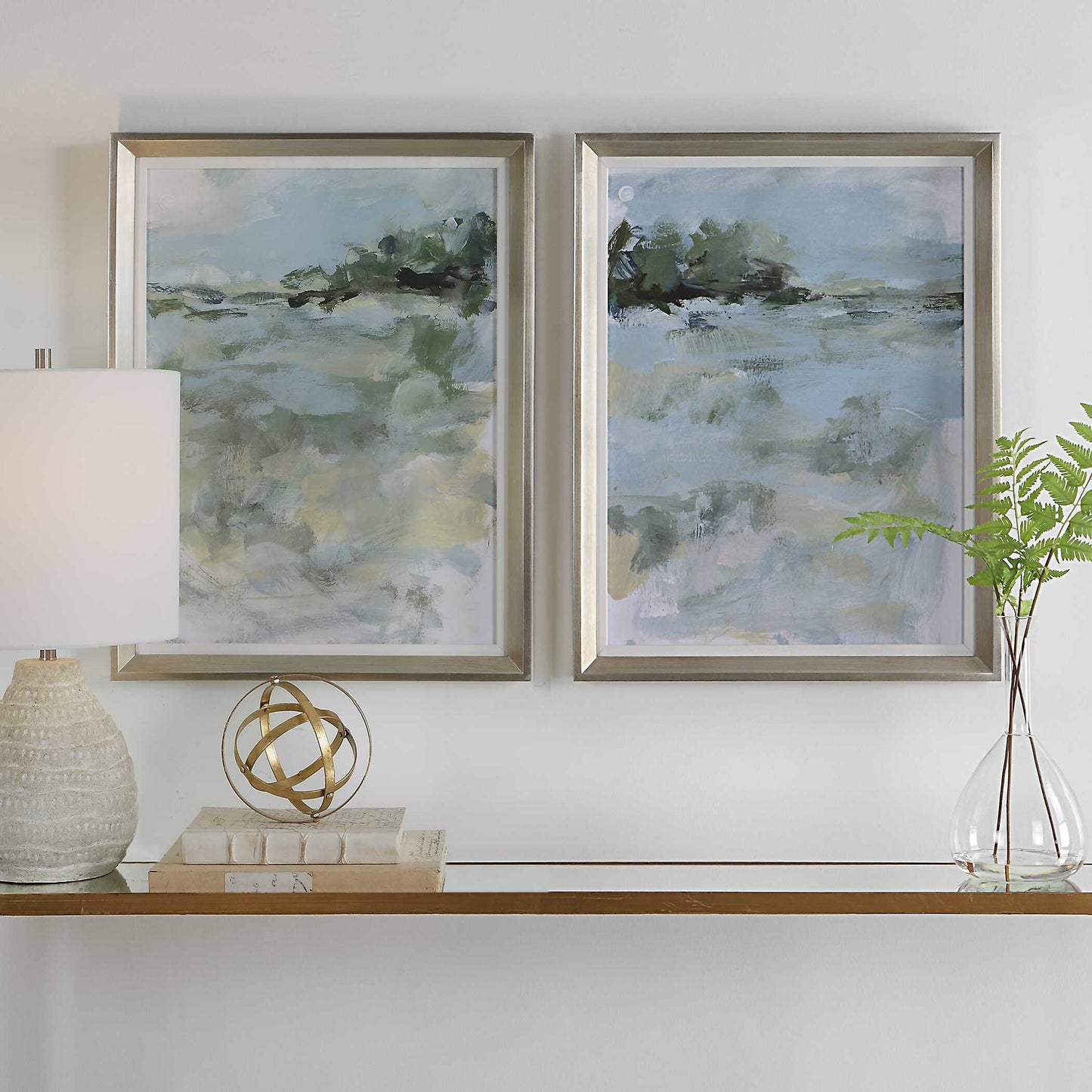 Far Away View Framed Prints Set/2