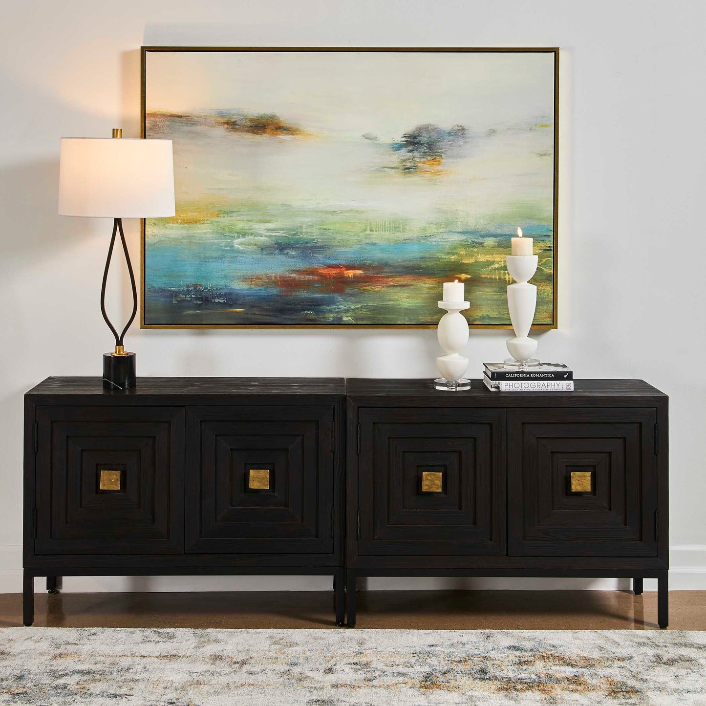 Textured Land Framed Landscape Art