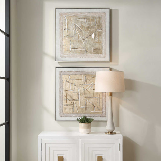 Unpredictable Hand Painted Canvases Set/2