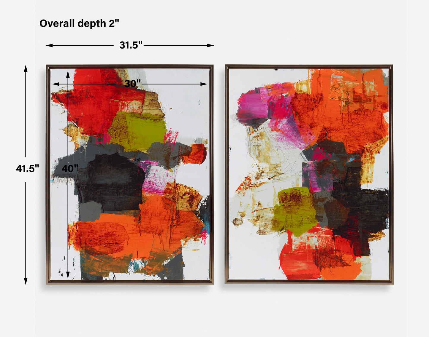 Tried And True Framed Abstract Art Set/2
