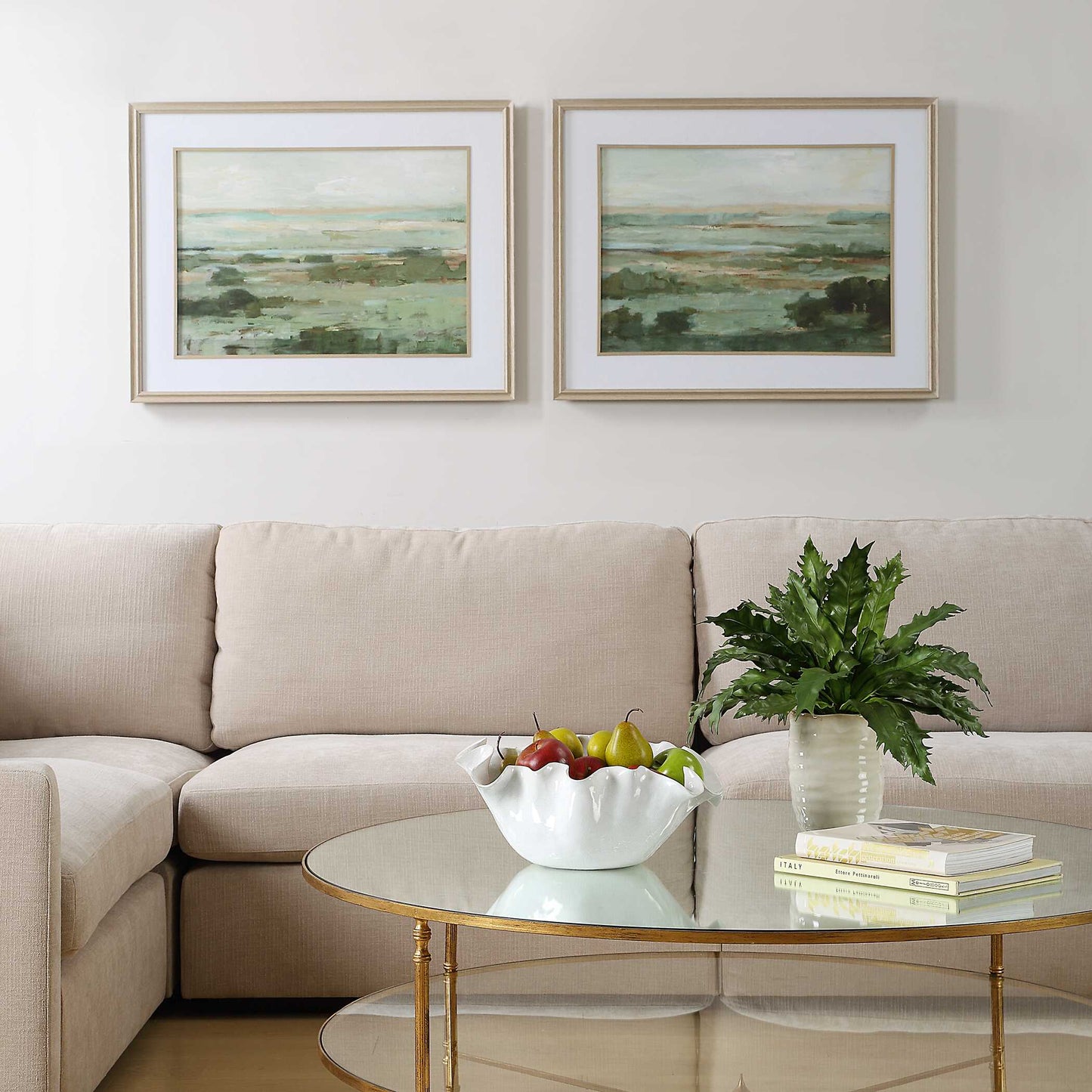 Warm Valley Framed Prints Set/2