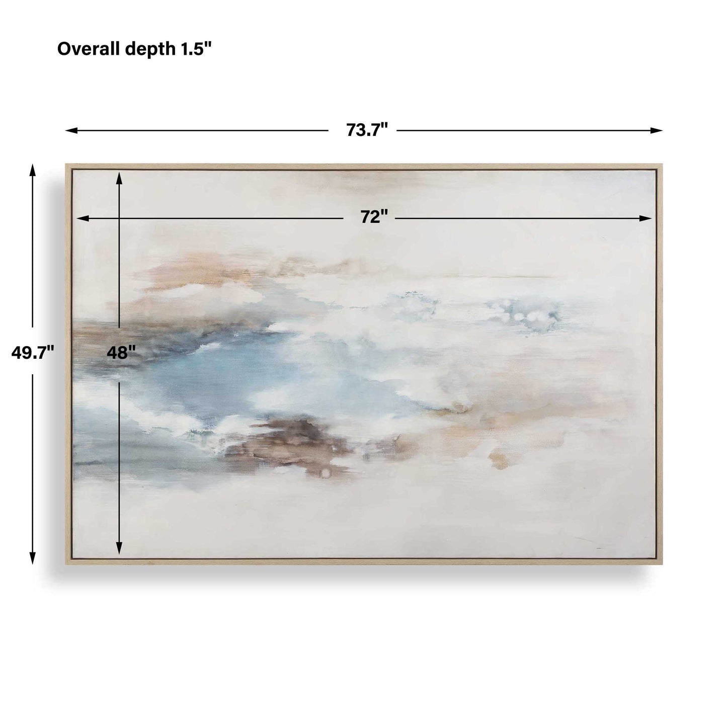 Chasing Blue Coastal Canvas Art
