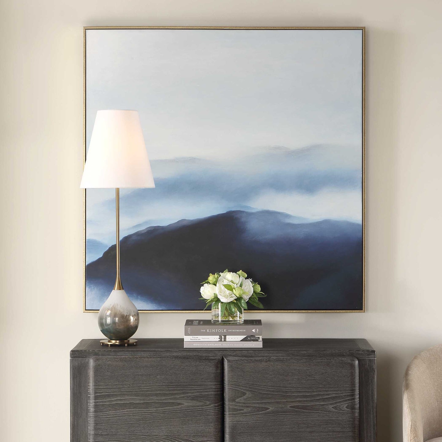 Cold Shoulder Hand Painted Landscape Art