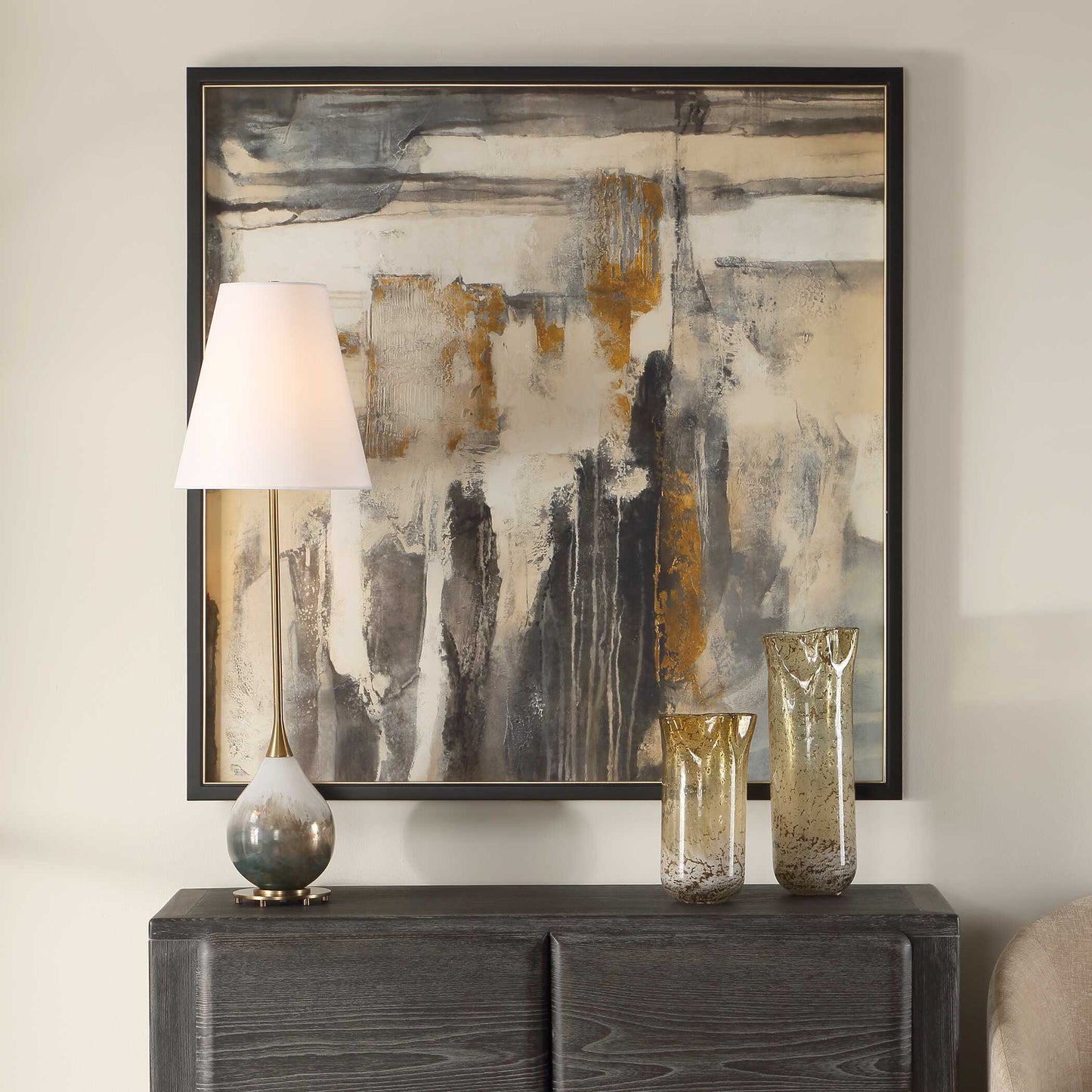 Landslide Framed Abstract Print
